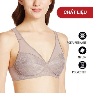 Áo ngực không gọng đệm mỏng, áo lót nữ cao cấp kháng khuẩn siêu nhẹ hàng Nhật Karu Gunze Super Light Bra EB1229H