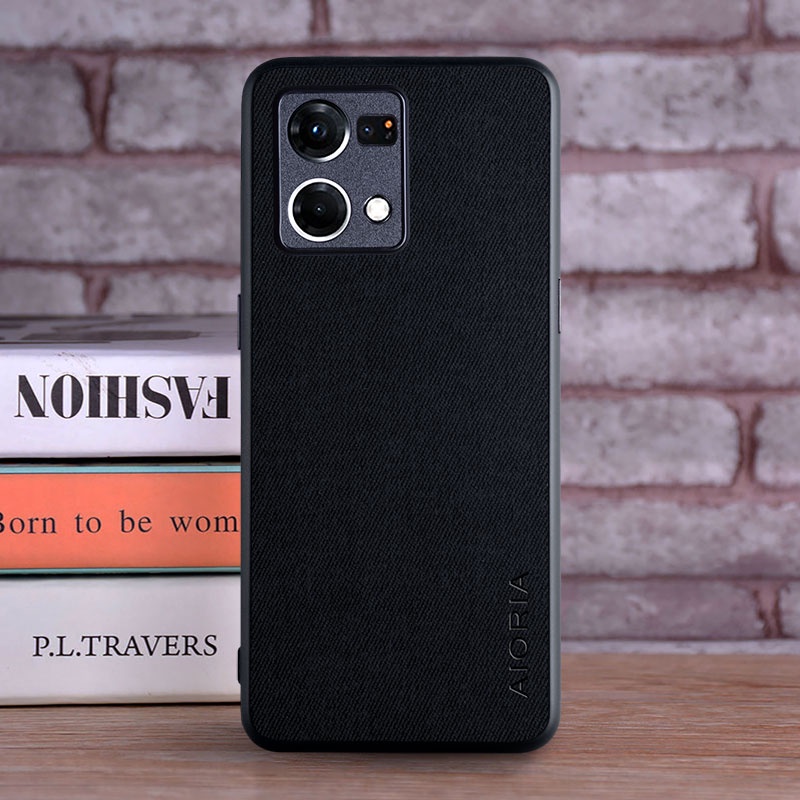 Ốp Điện Thoại Da Viền TPU Dẻo Sang Trọng Thời Trang Cho OPPO Reno 6 7 Pro Plus Reno6 Reno7 5G 4G