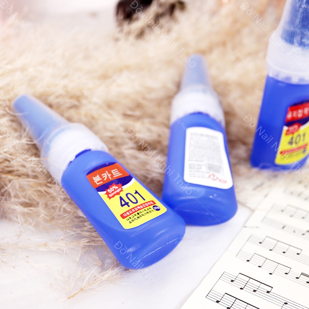 Keo 401 gắn móng siêu chắc 20g JELIVA