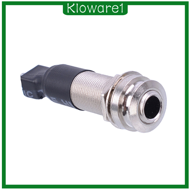 [KLOWARE1]Practical DIY Metal EQ Guitar Piezo Pickup Endpin 6.35mm   Socket