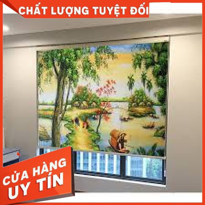 Rèm Cuốn [GIẢM GIÁ CỰC SỐC] Rèm Cuốn In Tranh Cản Sáng Cản Nắng Tuyệt Đối