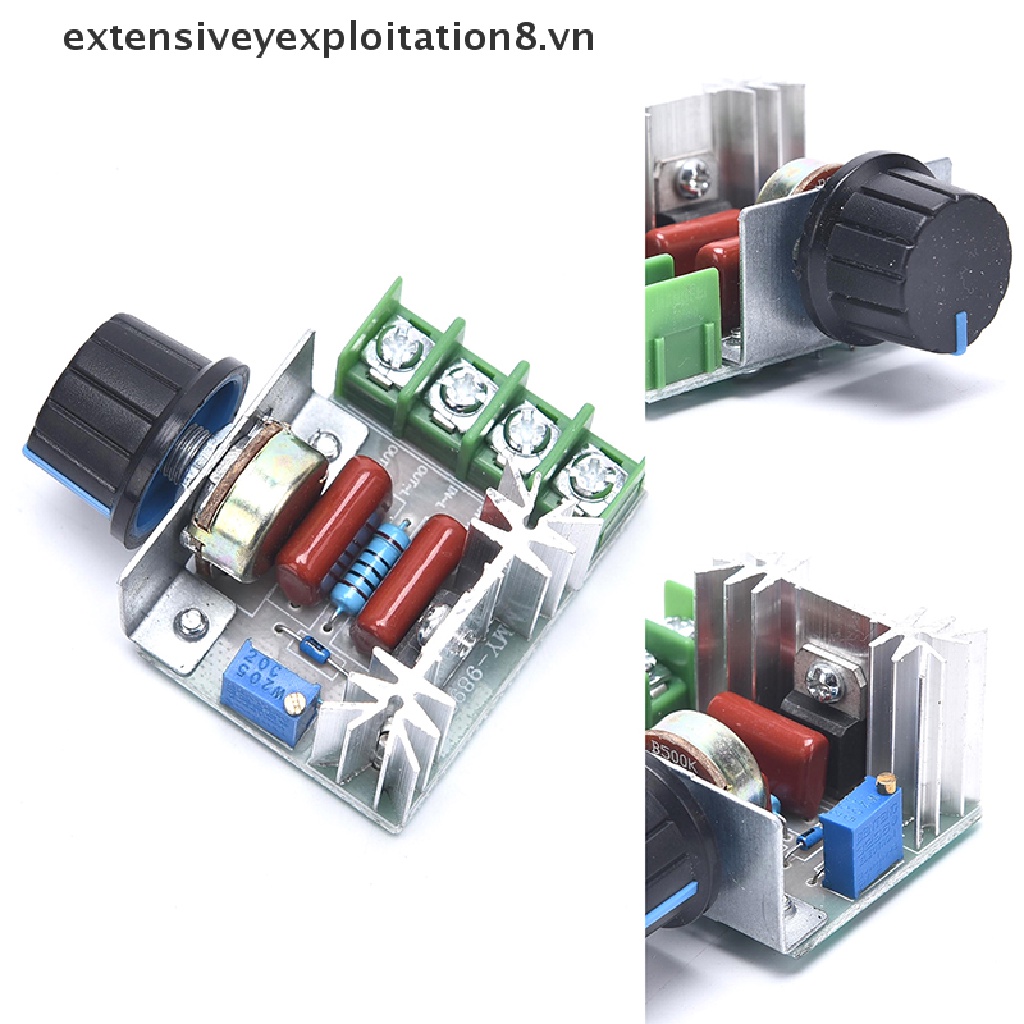 Đầu điều khiển tốc độ động cơ AC 50-220V 25A thay thế tiện dụng
