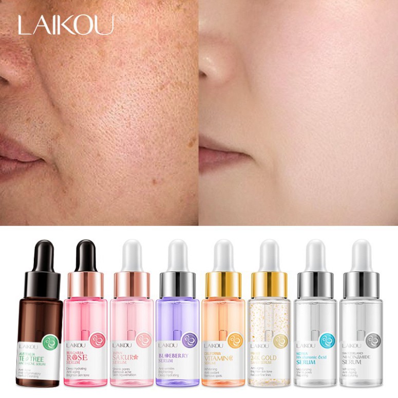 [Hoangminh] LAIKOU 24K/Blueberry/Sakura/Hyaluronic acid Face Serum 17ml