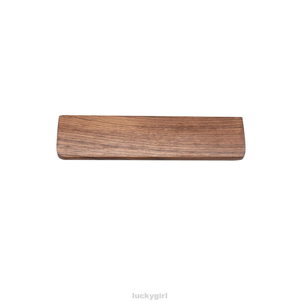 Comfortable Durable Ergonomic Gaming Non Slip Computer Accessories Polished Surface Walnut Wood Keyboard Wrist Rest Pad