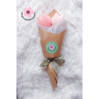 Bó hoa tulip len handmade by tiny
