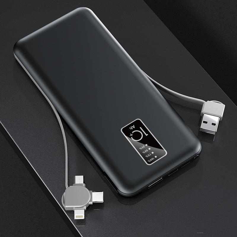 Sạc dự phòng dung lượng lớn 20000Mah sạc nhanh có dây cáp nhỏ gọn