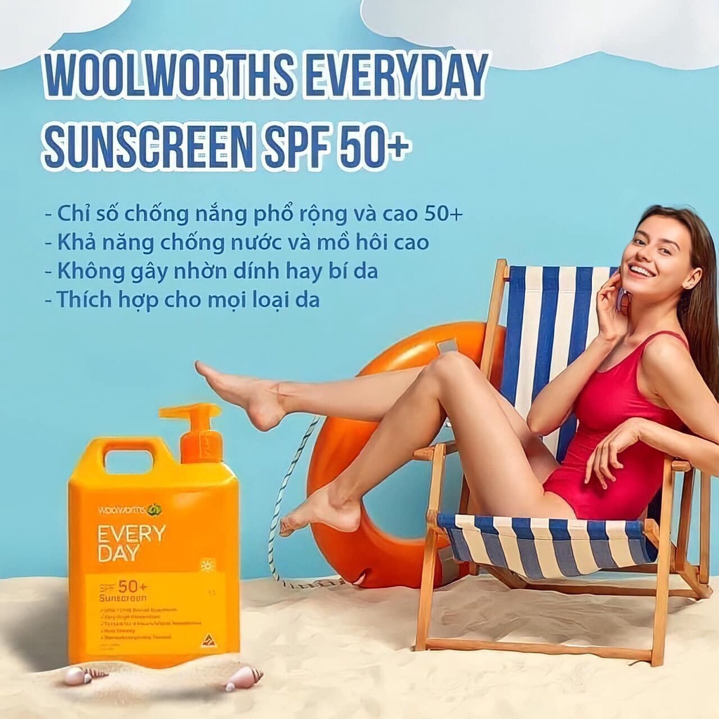 Kem chống nắng body WoolWorths Everyday Suncreen