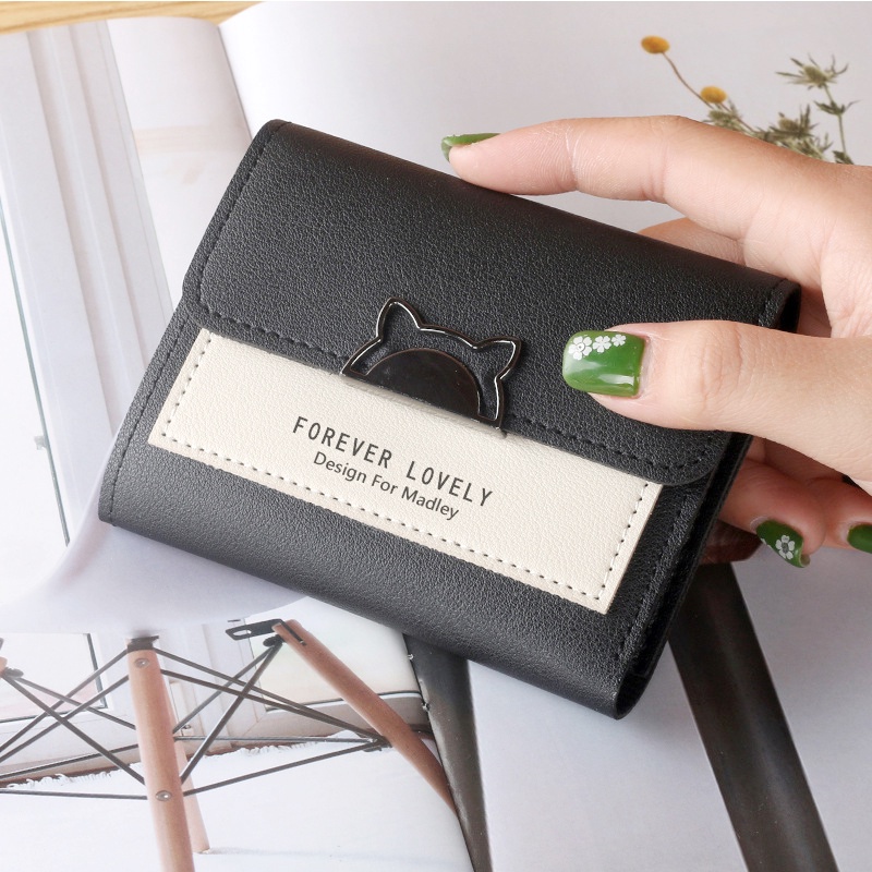 Ví nữ mini cầm tay ngắn nữ tính dễ thương Hàn Quốc Forever Lovely VNFN07 - Viling Store