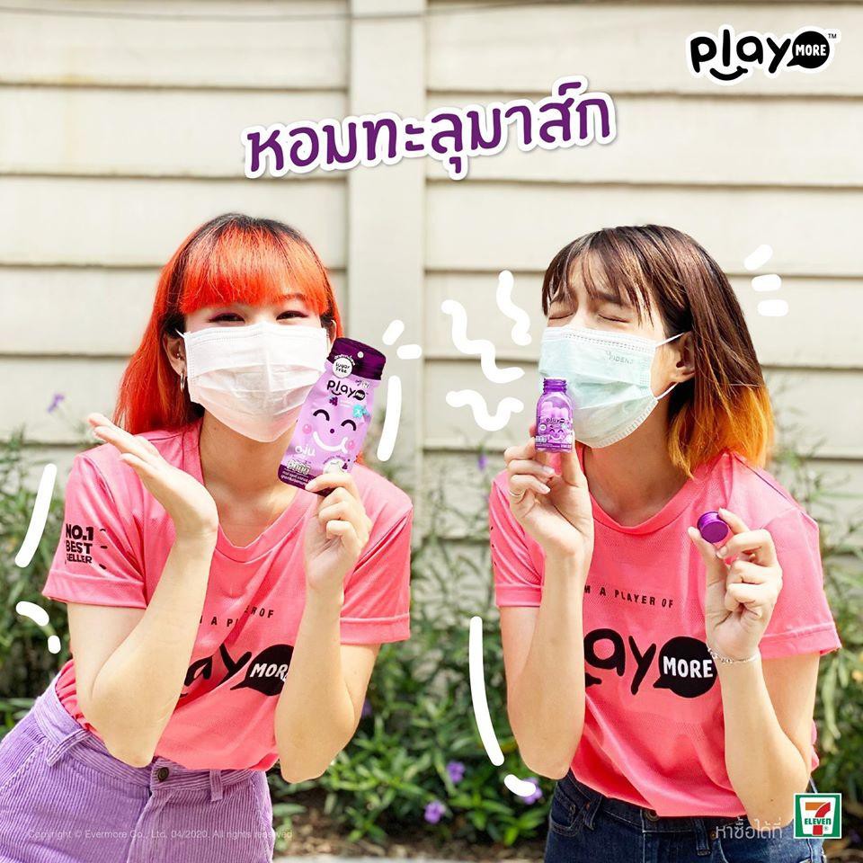 Kẹo Playmore Vị Nho 22g Thái Lan 7-Eleven