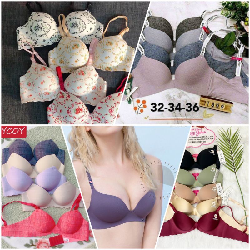 Thanh Lý 💟Combo 2 Áo💟Áo Lót Nữ Đúc Su Mút Vừa Hàng Loại 1