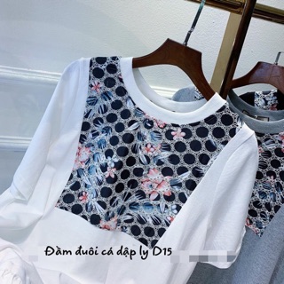 Bigsize Đầm đuôi cá dập ly D15