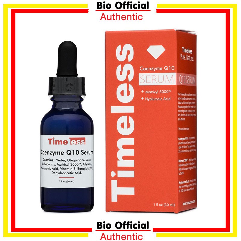 Chống Lão Hóa Mạnh Timeless Coenzyme Q10 Serum 30ml (Mẫu cũ)