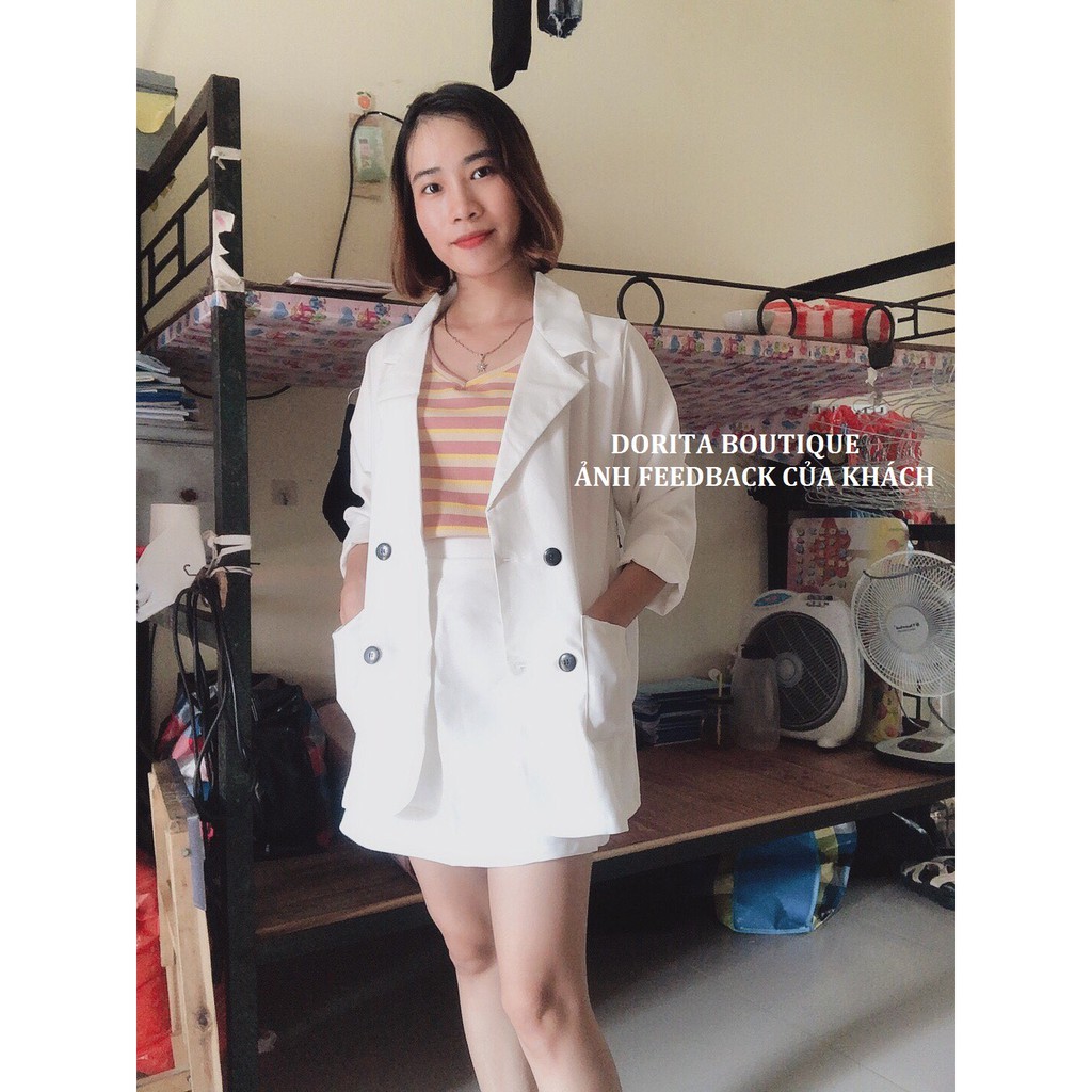 Set áo vest kèm chân váy nhiều màu, Set áo Blazer kèm chân váy - Dorita Boutique | BigBuy360 - bigbuy360.vn