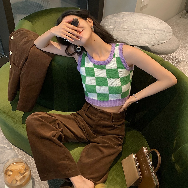 Áo Len Không Tay Thiết Kế Mới Thời Trang Dành Cho Nữ