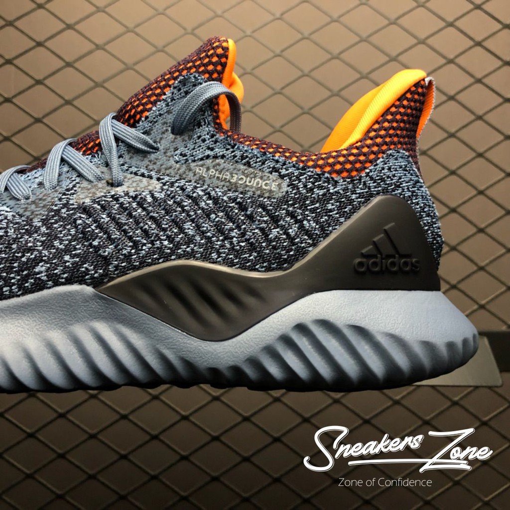 (FREESHIP+HỘP+QUÀ) Giày Thể Thao Sneakers   ALPHABOUNCE Beyond 2018 xanh dương gót cam cực đẹp cho cả nam và nữ