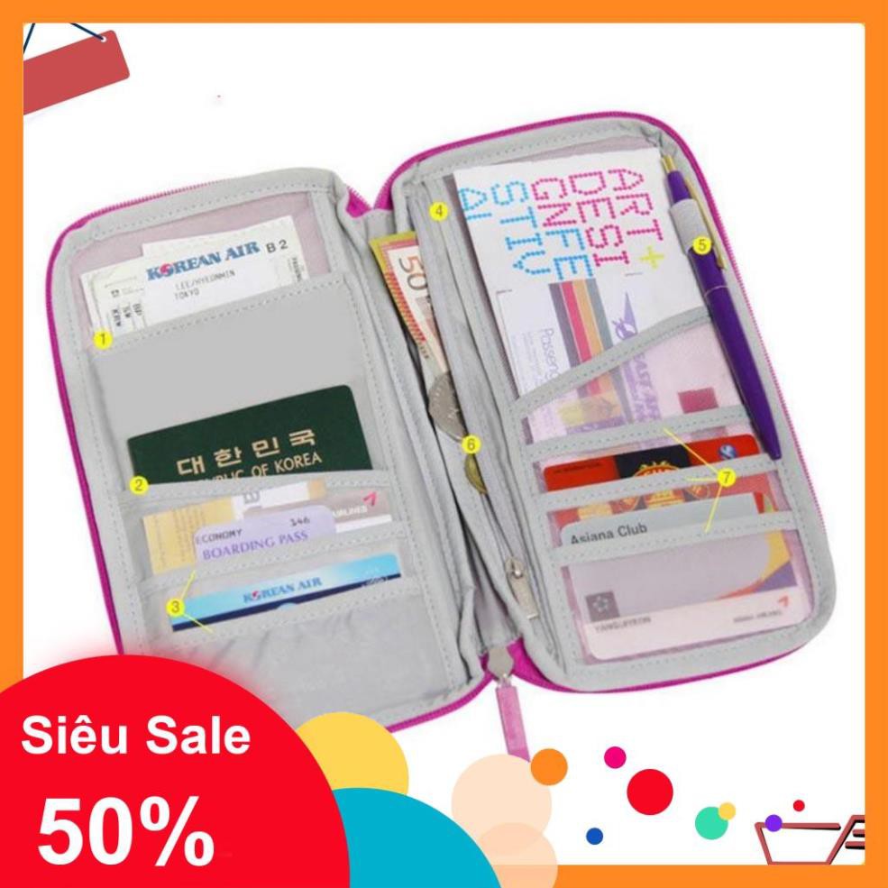 💖GIÁ SỈ💖 Ví đựng passport và giấy tờ khác khi đi du lịch 3385