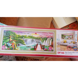 Tranh đính đá non nước hữu tình DF146