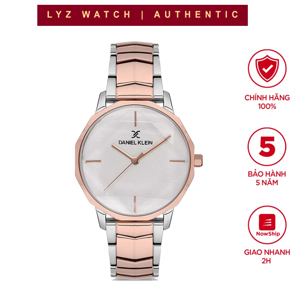 Đồng hồ Nữ Daniel Klein Elegant Muse Sliver Rose DK5555 - Lyz watch