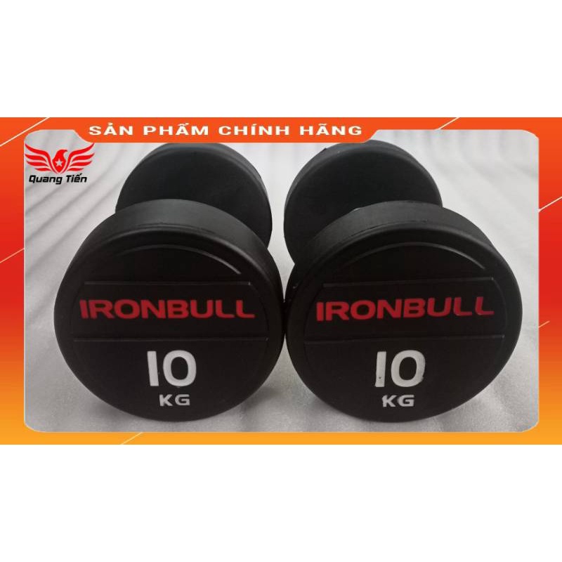 Tạ tay thép bọc cao su IronBull IR04 nhập khẩu 10kg ( giá 1 quả )