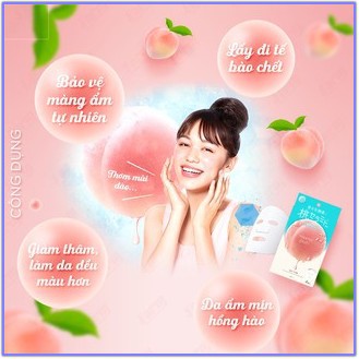 Mặt Nạ Giấy Trái Đào Peach  Bioaqua Dưỡng Ẩm Trắng Da Chăm Sóc Chuyên Sâu 25ml | BigBuy360 - bigbuy360.vn