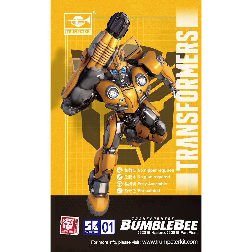 Mô Hình Transformer Movie Trumpeter BumbleBee Đồ Chơi Lắp Ráp Anime