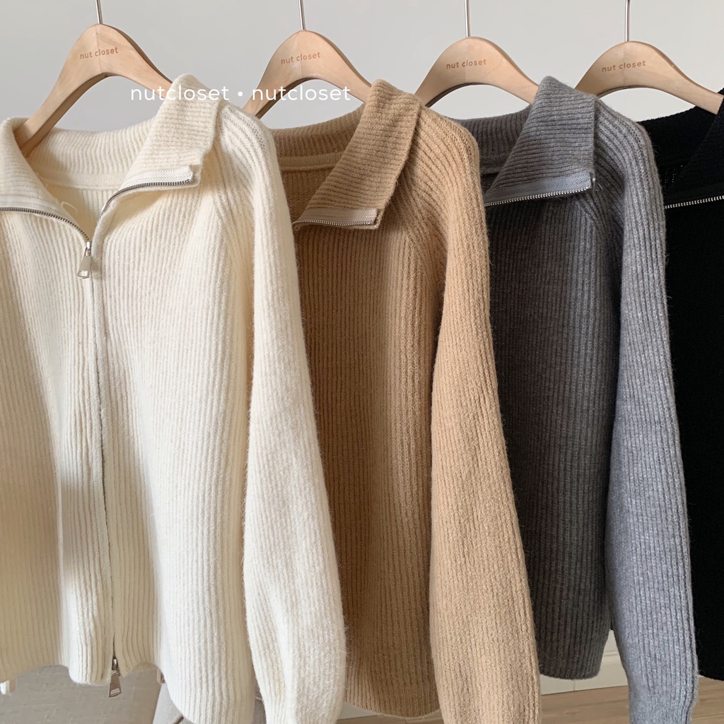 Áo len kéo khóa cổ cao _ A0312 | BigBuy360 - bigbuy360.vn