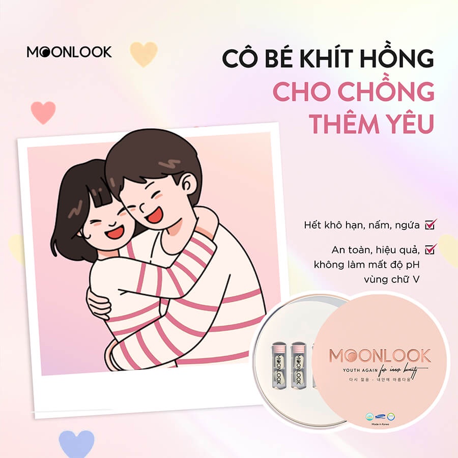 (Tách Lẻ) Viên Rửa Vệ Sinh Phụ Nữ Hàn Quốc, Ngọc Tình Yêu MoonLook