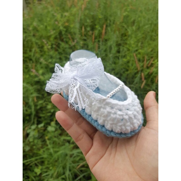 Giày búp bê len dành cho bé gái 0-18m💚