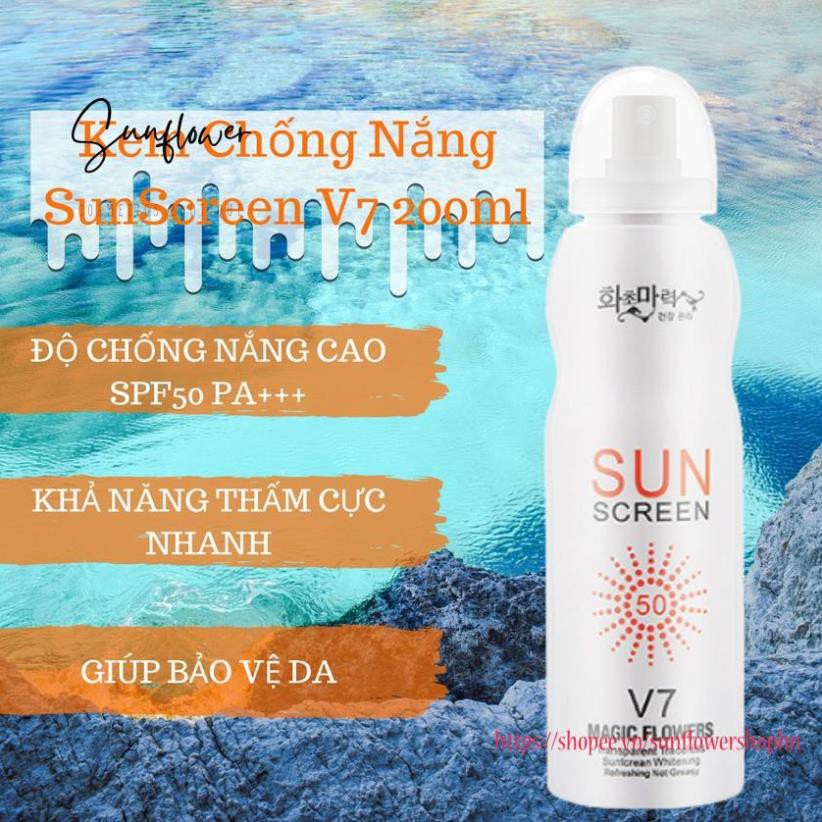 Kem Chống Nắng SunScreen V7 200ml