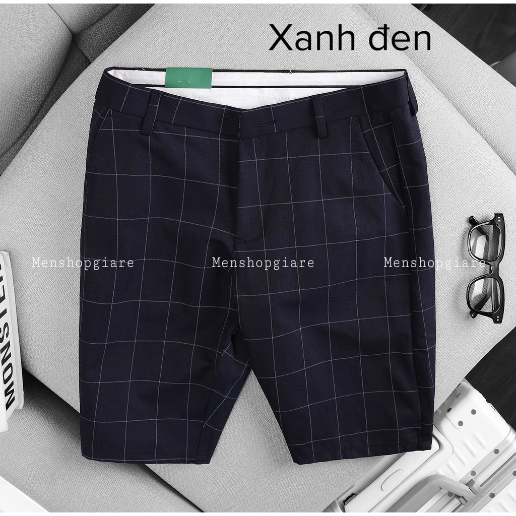 Quần short kẻ sọc nam Hàn Quốc chuẩn shop menshopgiare