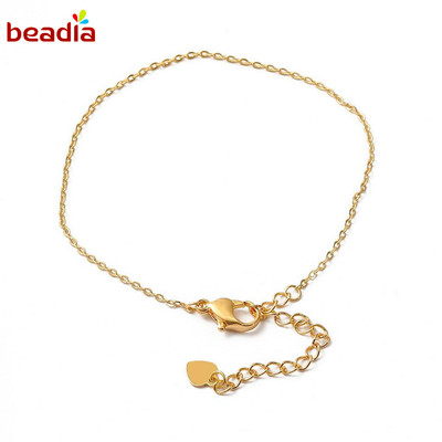 Khóa nối dây chuyền BEADIA bằng đồng mạ điện dùng làm trang sức thủ công
