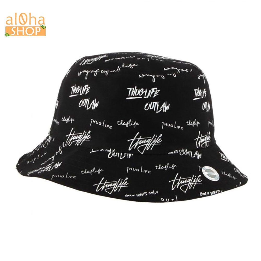 Nón bucket Thuglife - mũ tai bèo Ulzzang phong cách, cá tính Unisex nam nữ - al0ha Shop