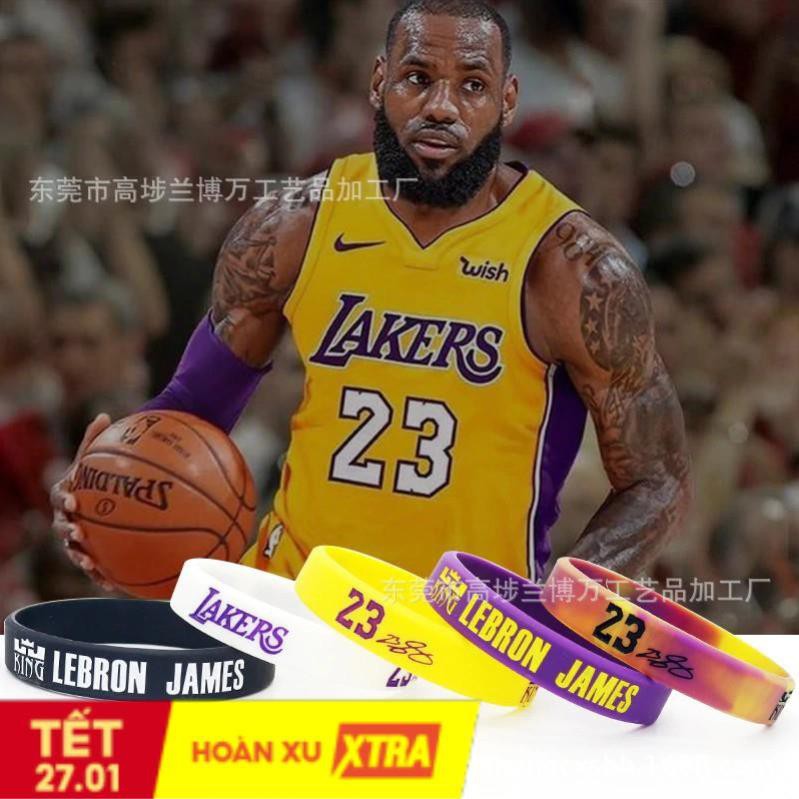 Vòng tay NBA silicone vòng tay bóng rổ NBA cao su Michael Jordan, Stephen Curry, Lebron James, Kyrie Irving phản quang