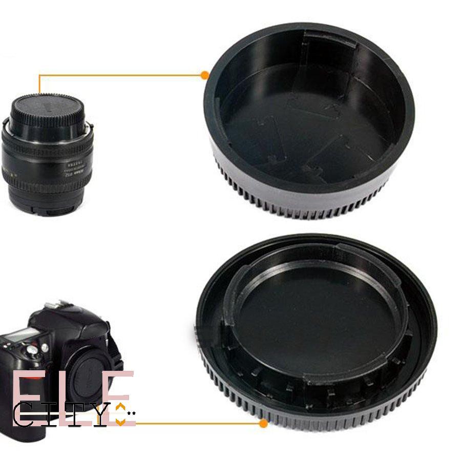 111ele} 58*22mm Body Cap + Rear Lens Cover Plastic Body for All Nikon DSLR Camera