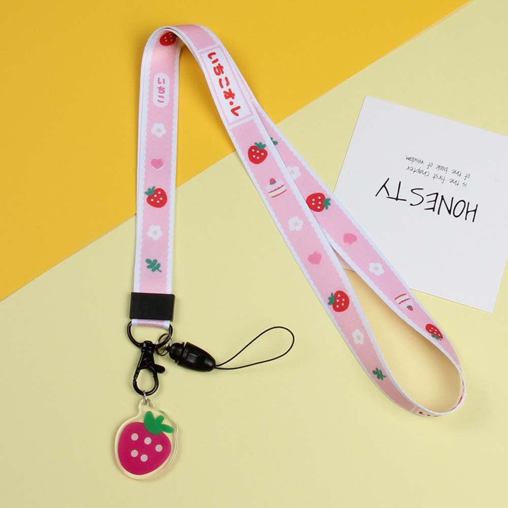 Francesco keychain dây buộc sầu riêng chanh treo quả bơ dây đeo cổ dây đeo cổ dây buộc chủ thẻ id dây buộc