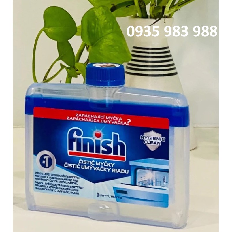  Dung dịch vệ sinh máy rửa bát Finish [khuyến mại 3 Viên Finish All-in-1]