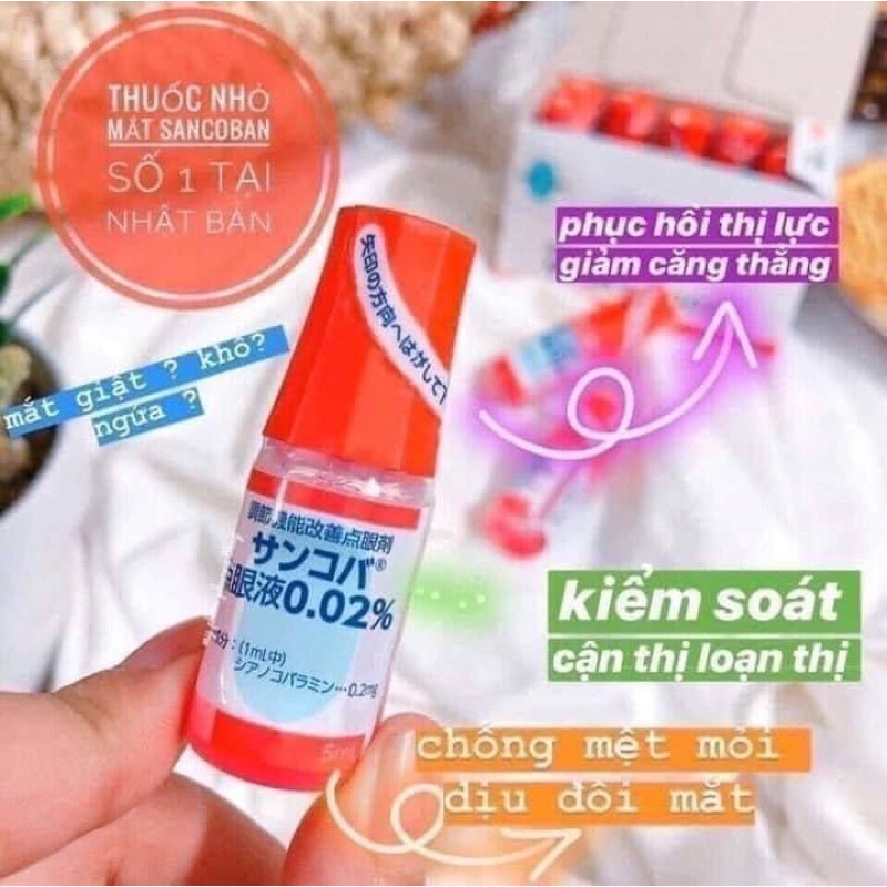 NHỎ MẮT NHẬT BẢN SANCOBA 0.02% 1ml