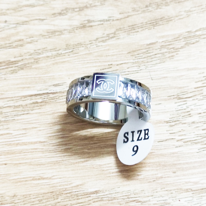 Nhẫn Nữ Titan Không Rỉ Đính Đá Nhân Tạo TT 4129