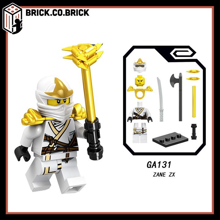 GA131- GA136  Đồ chơi lắp ráp minifigures và non lego ninja go phụ kiện cực chất - Mô hình lắp ráp sáng tạo