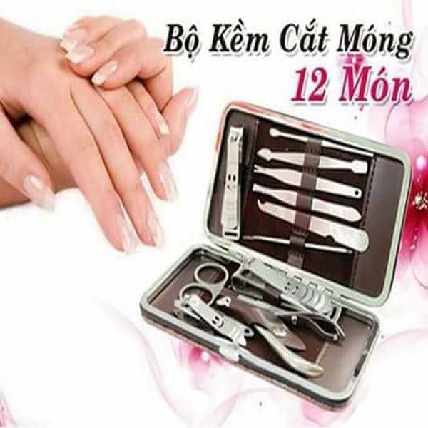 Bộ dụng cụ làm móng 12 món hình mặt cười