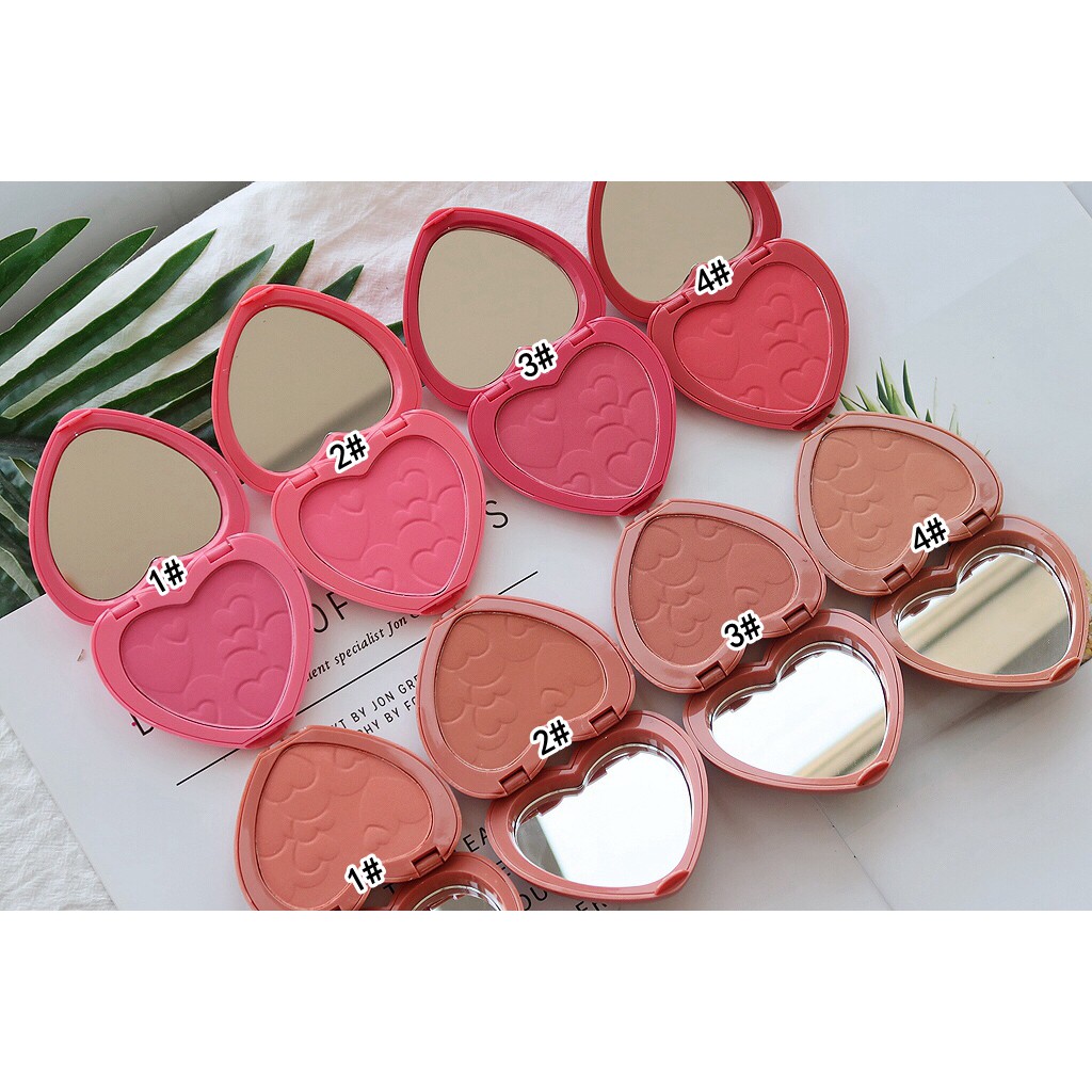 Phấn má hồng tông Cam thời thượng Kiss Beauty Sweet Heart Blusher | BigBuy360 - bigbuy360.vn