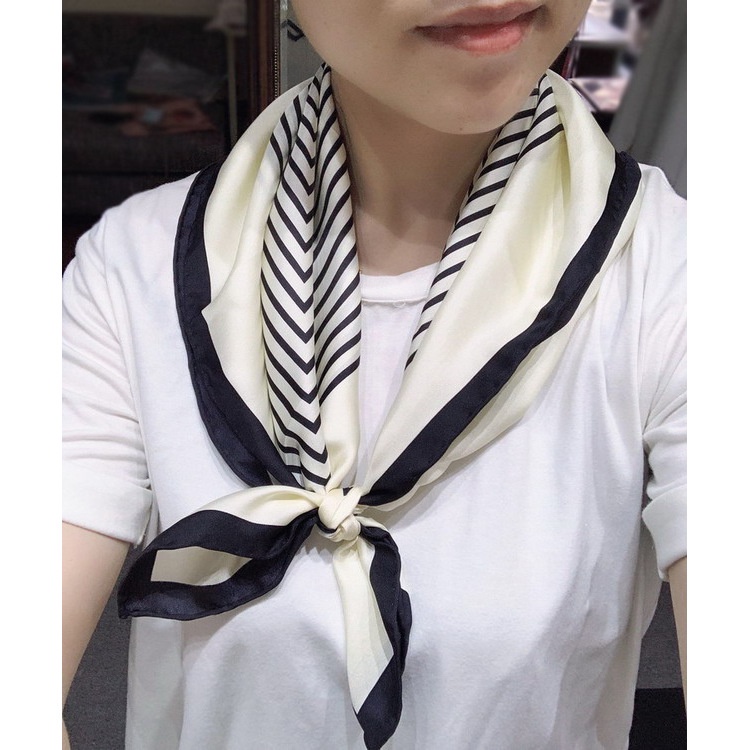 Khăn Choàng Lụa In Hình Vuông 70CM (27.5*27.5 Inches) WJ1026-113