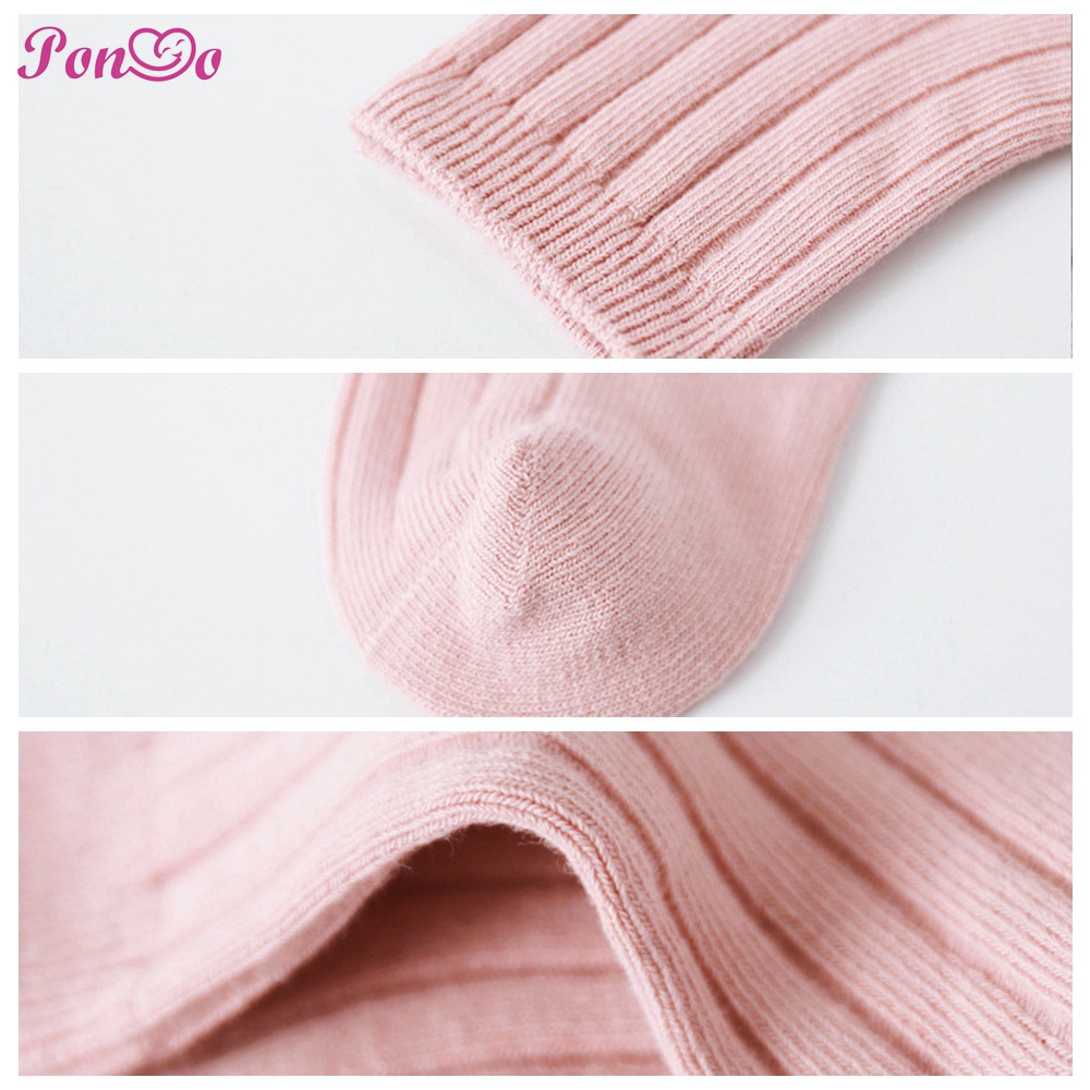 0-5Yrs Newborn Baby Socks Soft Cotton Pure Color Sock Kid Daily Footwear