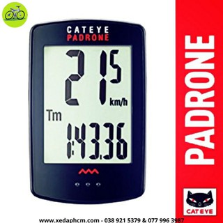 Đồng hồ đo tốc độ xe đạp không dây Cateye Padrone