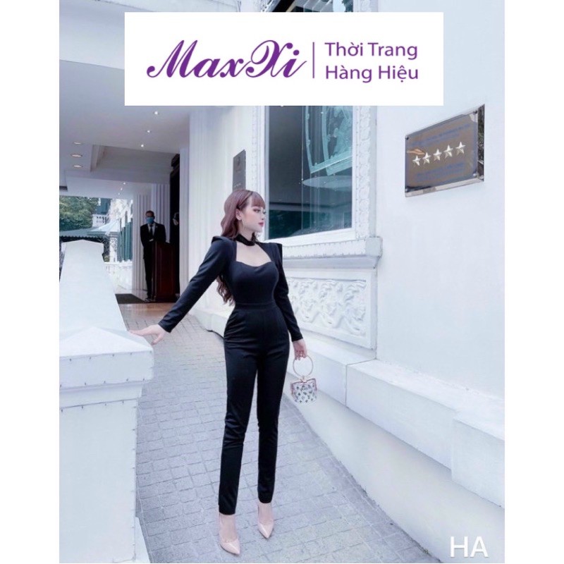 Bộ Jumpsuit Nữ Sang Chảnh 2 Màu Đen Trắng Chất Vải Cao Cấp- Thời Trang Maxxi