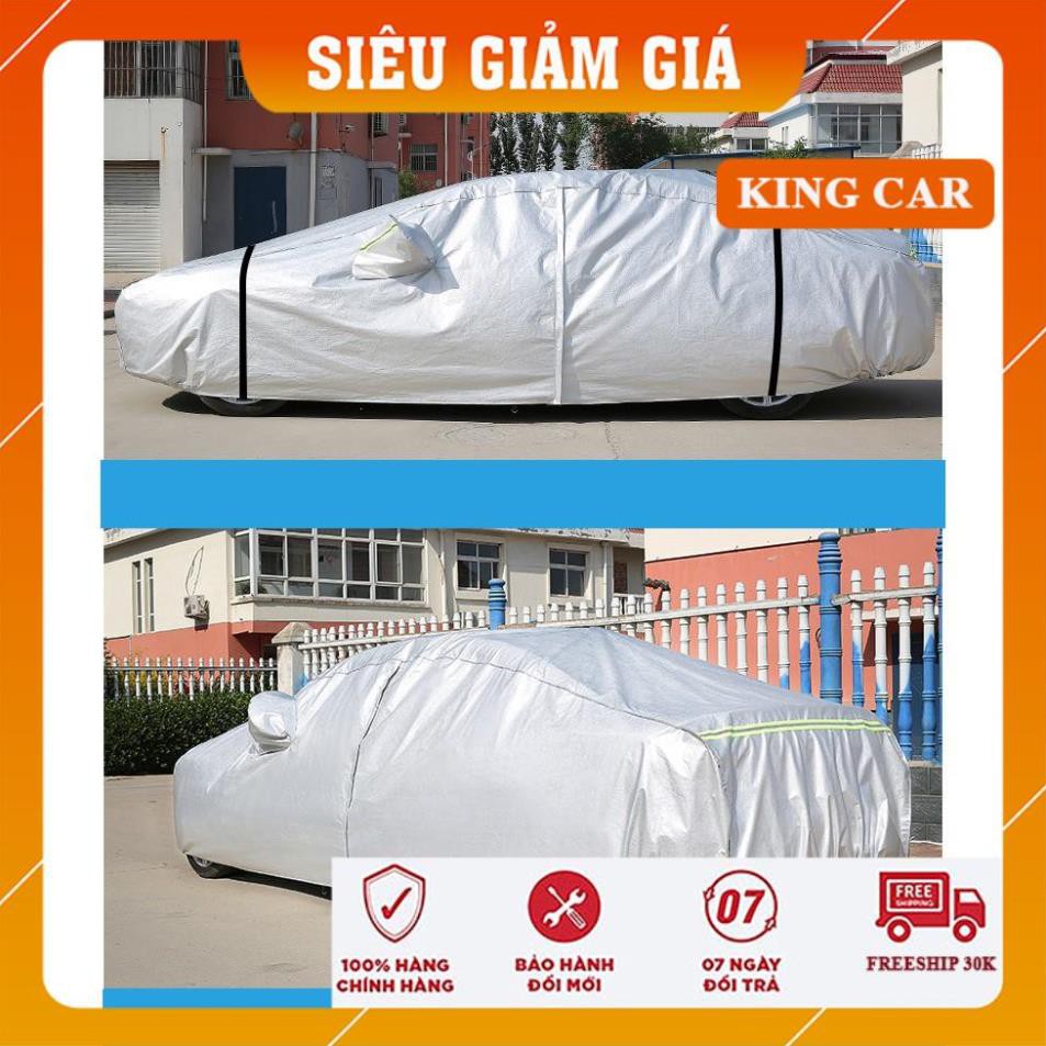 Bạt phủ ô tô vải dù Oxford siêu bền xe ô tô 4 -7 chỗ, áo phủ xe ô tô - có bảo hành - Shop KingCar