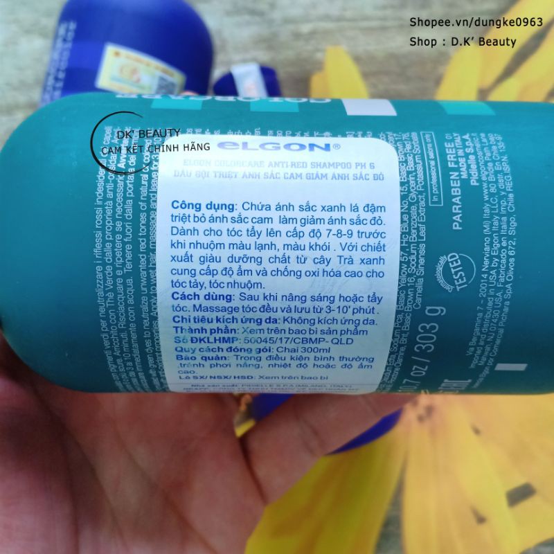 (Elgon)Gội Xả Tím Khử Vàng Giữ Màu Cho Nền Tóc Sáng, Gội Xanh Elgon Khử Cam Đỏ Giữ Màu Rêu | BigBuy360 - bigbuy360.vn
