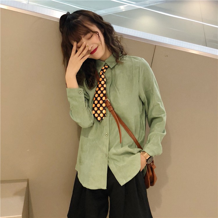 Áo Sơ Mi Tay Dài Màu Sắc Đơn Giản 21215