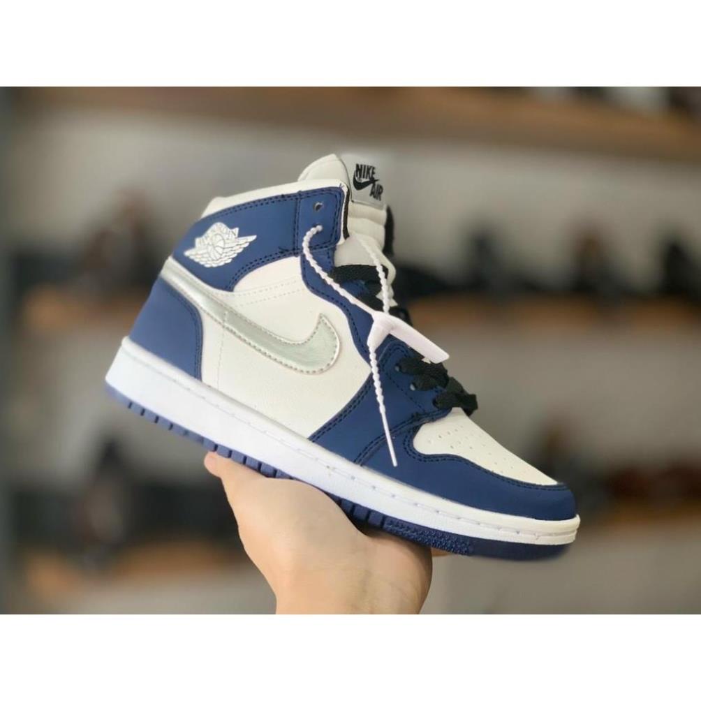 Jodan Xanh Tím Than, Giầy Thê Thao Nam Nữ Full Box Bill