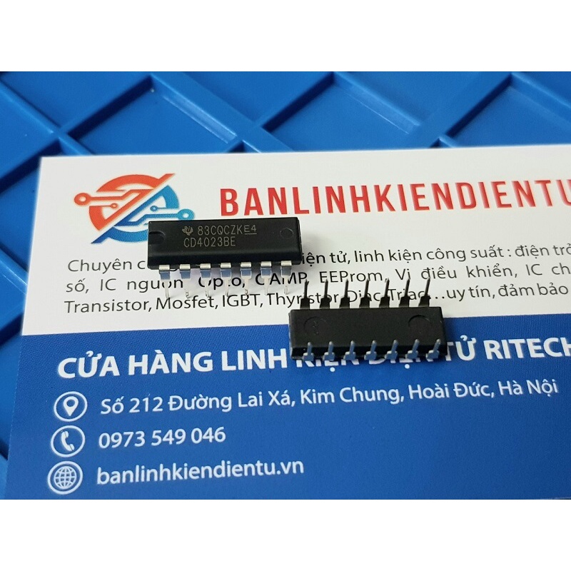[Combo 5 con] CD4023BE CD4023 4023 Hàng Nhập Khẩu DIP-14